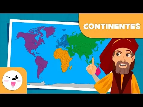Mapa de los continentes y sus paises