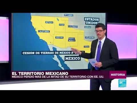 Mapa de mexico antes de vender a estados unidos